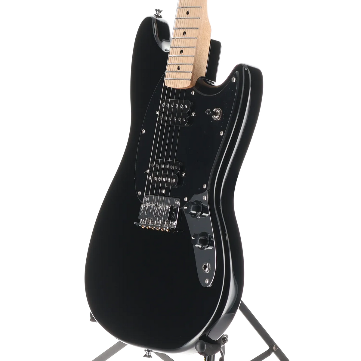 Squier Squier Sonic Mustang HH, Maple Fingerboard, Black Pickguard, Black (RP) (03506)