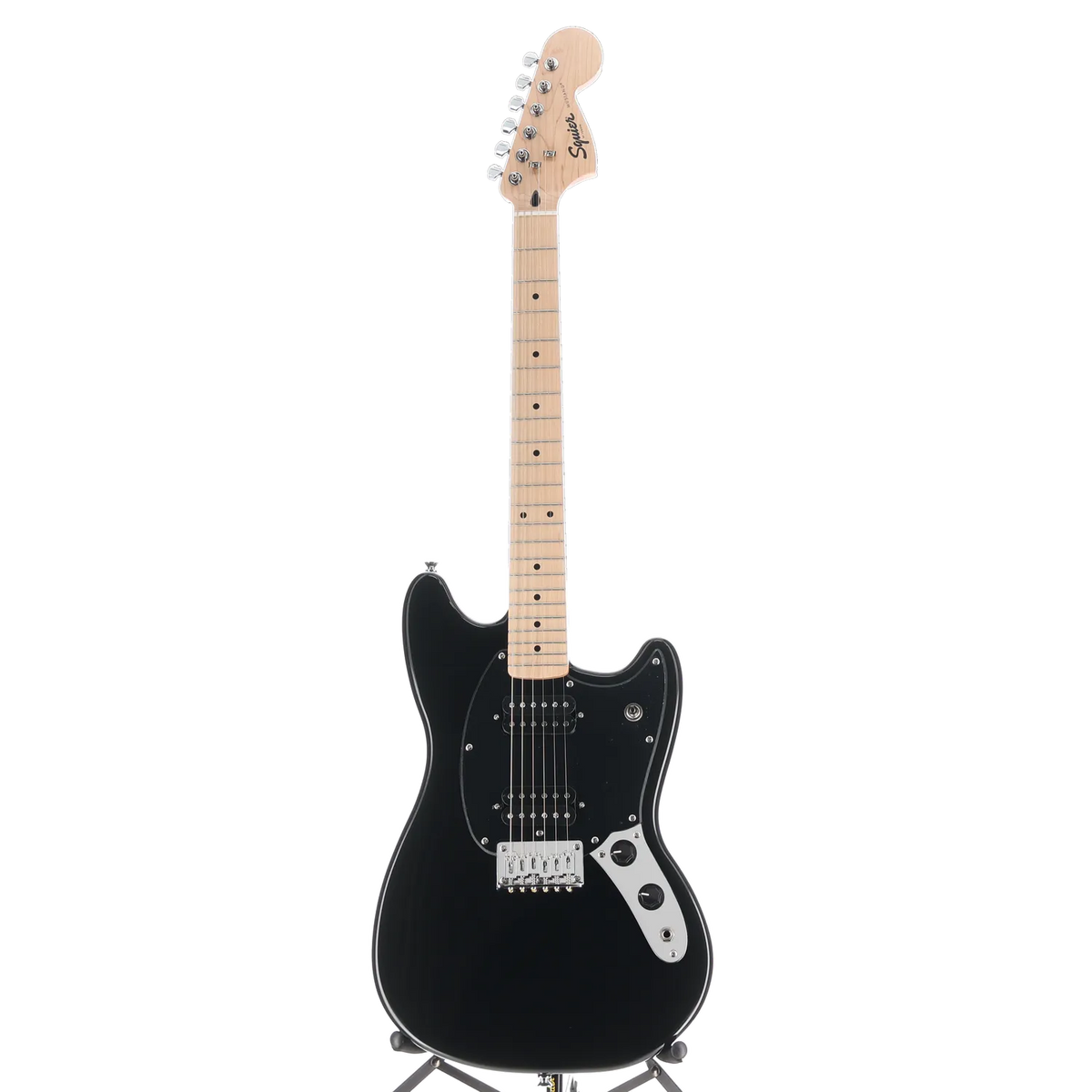 Squier Squier Sonic Mustang HH, Maple Fingerboard, Black Pickguard, Black (RP) (03506)