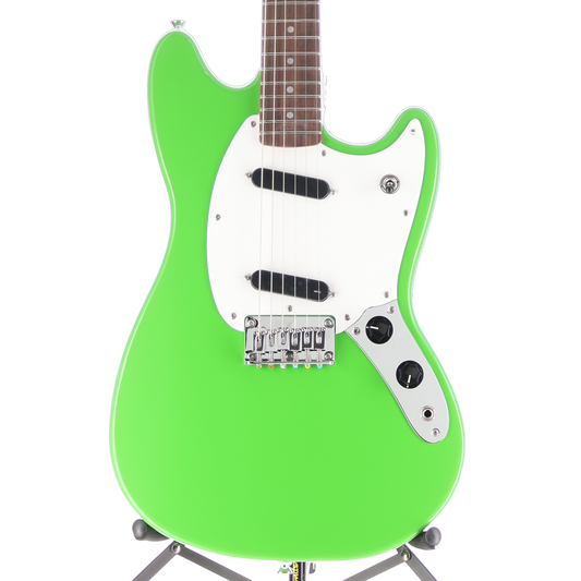 Squier Squier Sonic Mustang, Lime Green, White Pickguard, Professional Setup (RP) (50535)