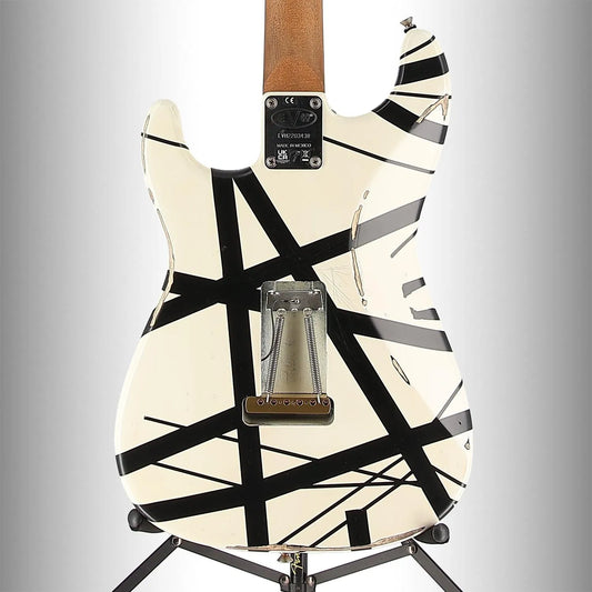 Striped Series '78 Eruption, Maple Fingerboard, White with Black Stripes Relic (A2) (03438)