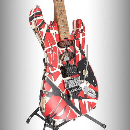 Striped Series Frankenstein Frankie, Maple Fingerboard, Red with Black Stripes Relic (SR) (00268)