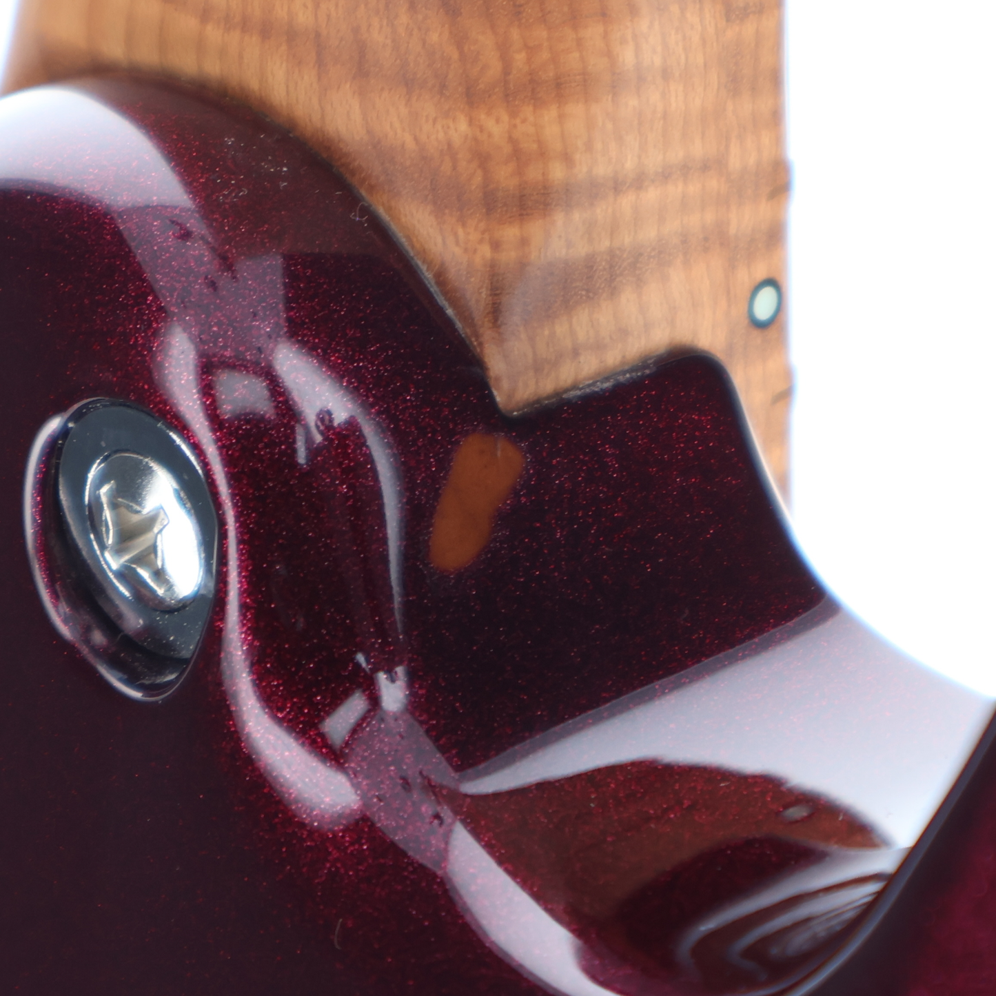 Charvel Custom Shop USA Select DK24 HH 2PT CM, Caramelized Flame Maple Fingerboard, Oxblood (RC2) (30164)