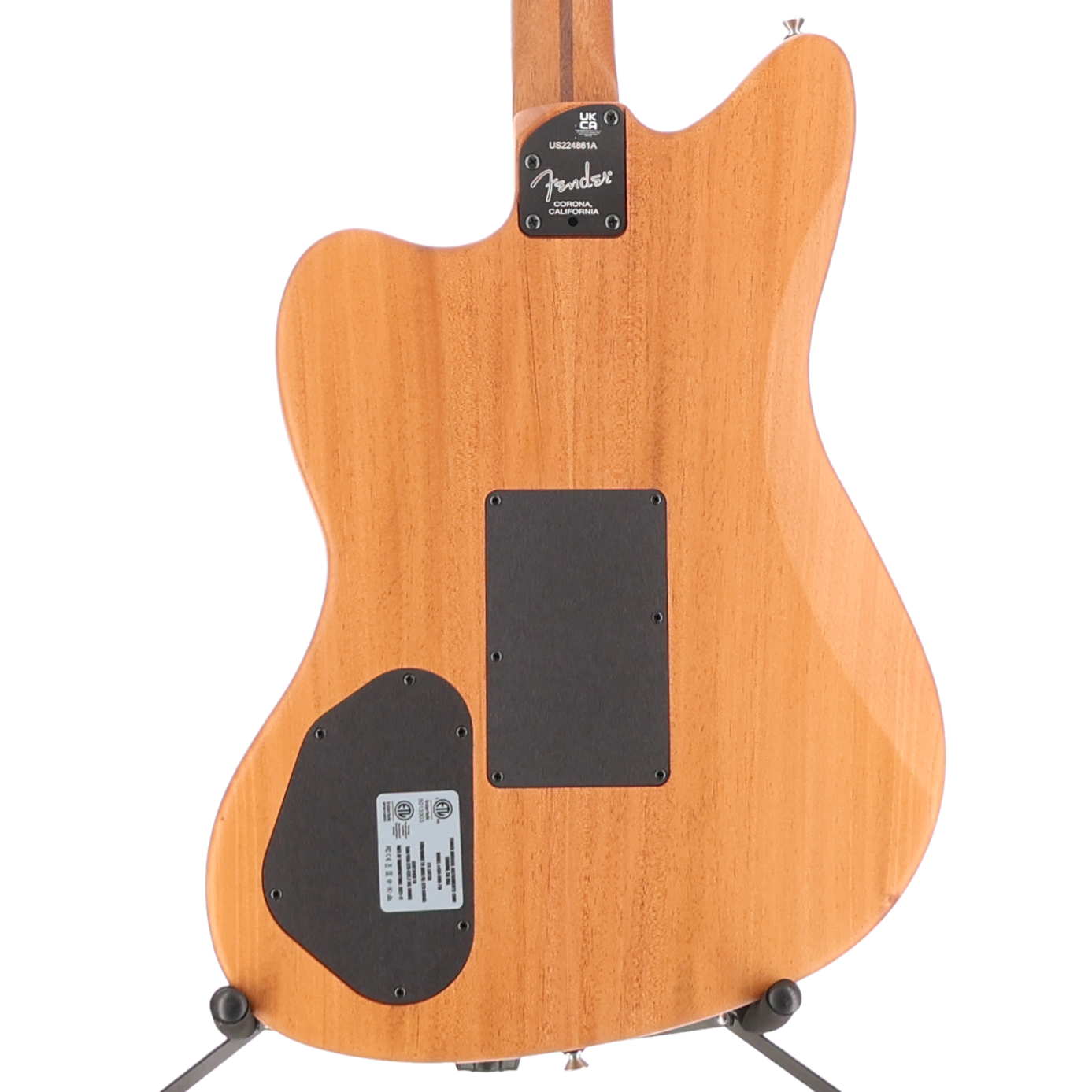 Fender American Acoustasonic Jazzmaster, Arctic White, Ebony Fingerboard (A6) (4861A)