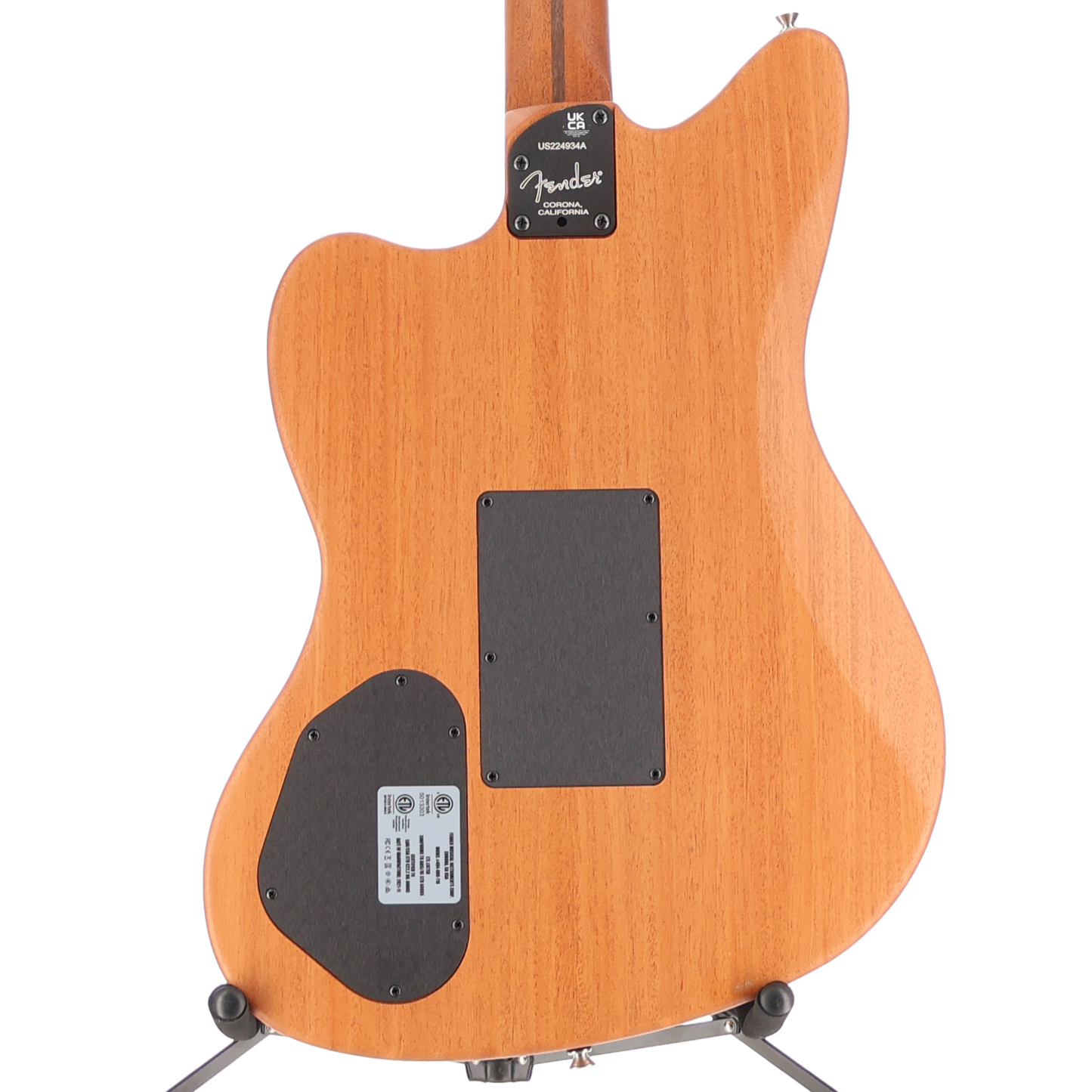 Fender American Acoustasonic Jazzmaster, Arctic White, Ebony Fingerboard (L12) (4934A)