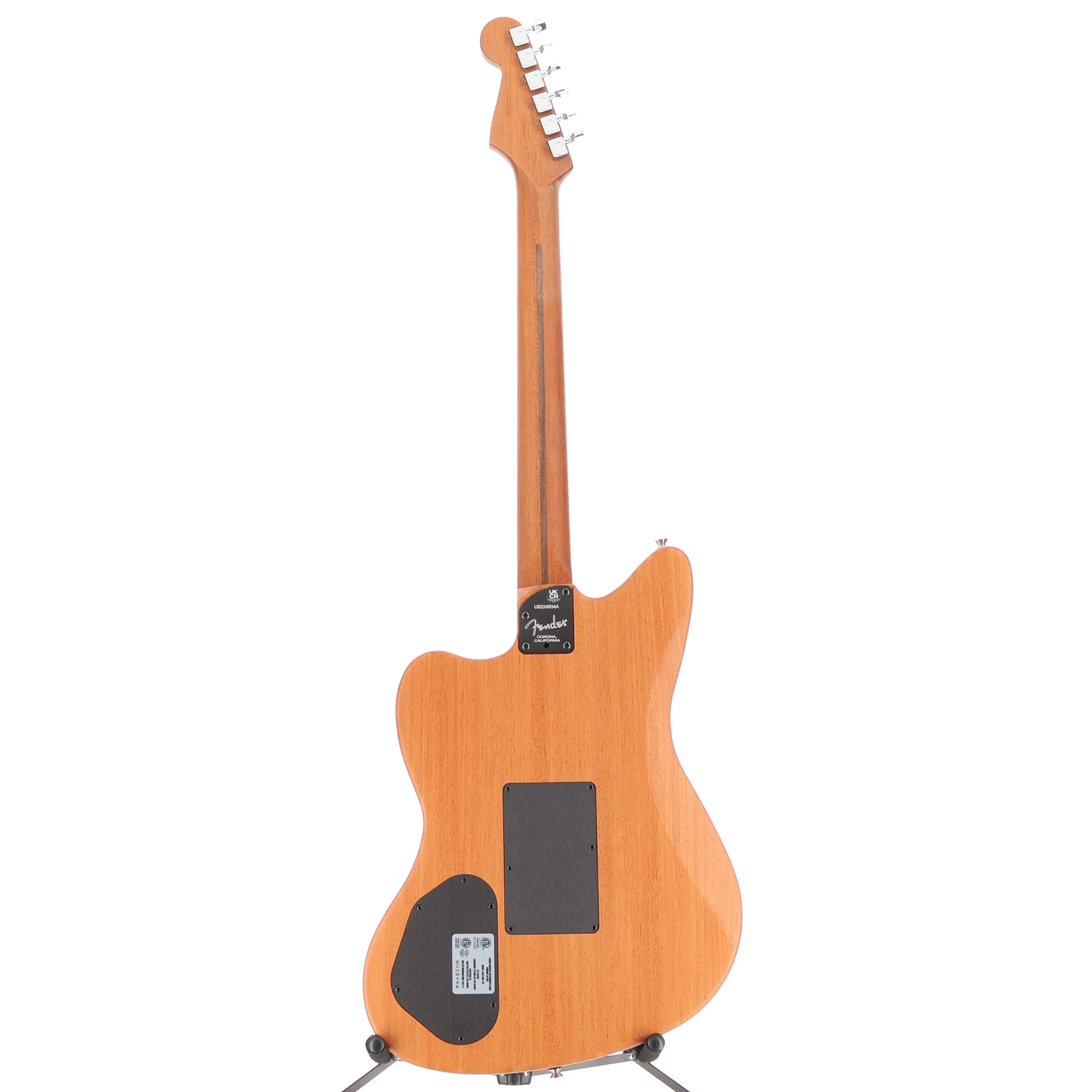 Fender American Acoustasonic Jazzmaster, Arctic White, Ebony Fingerboard (L12) (4934A)