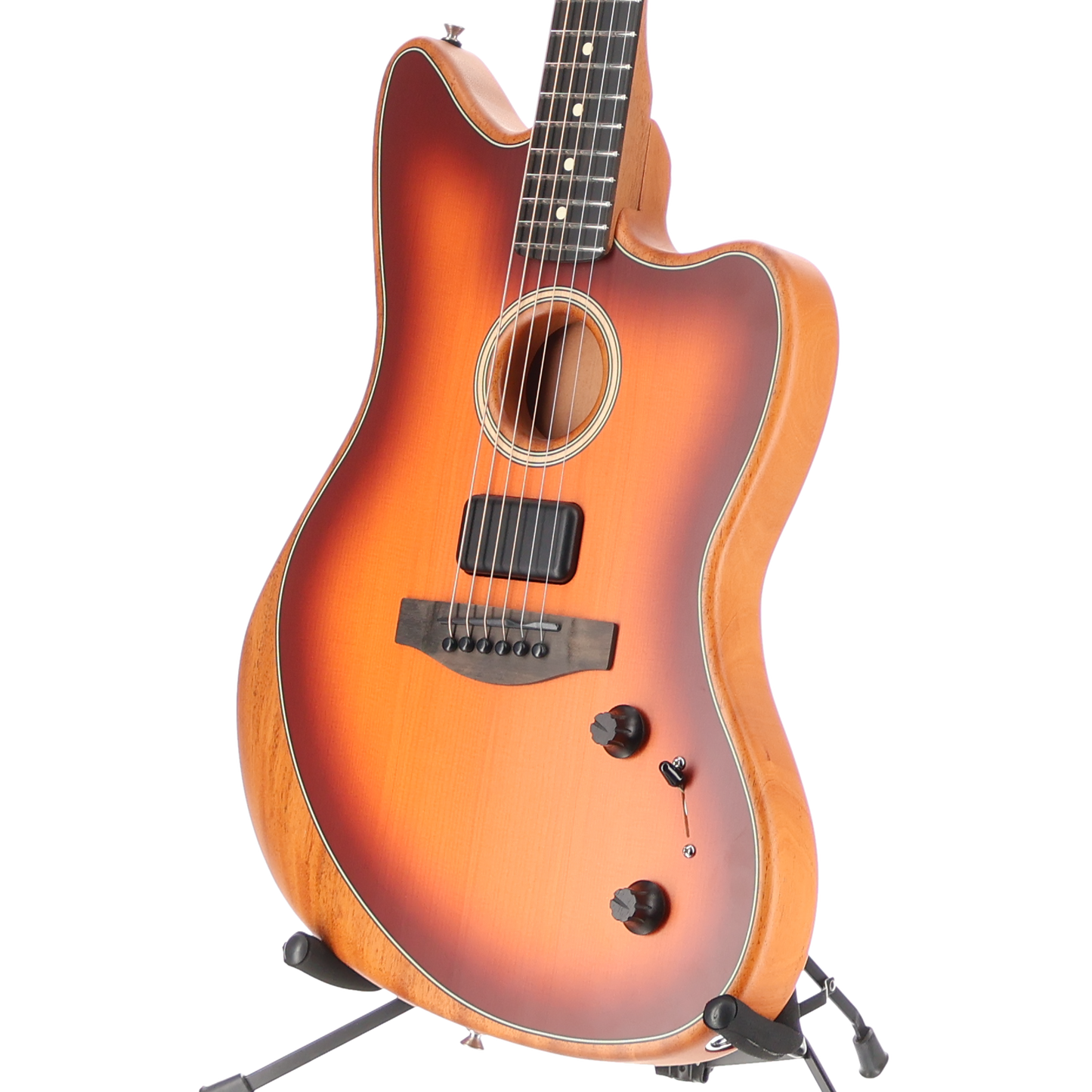Fender American Acoustasonic Jazzmaster, Tobacco Sunburst, Ebony Fingerboard (Q3) (6298A)