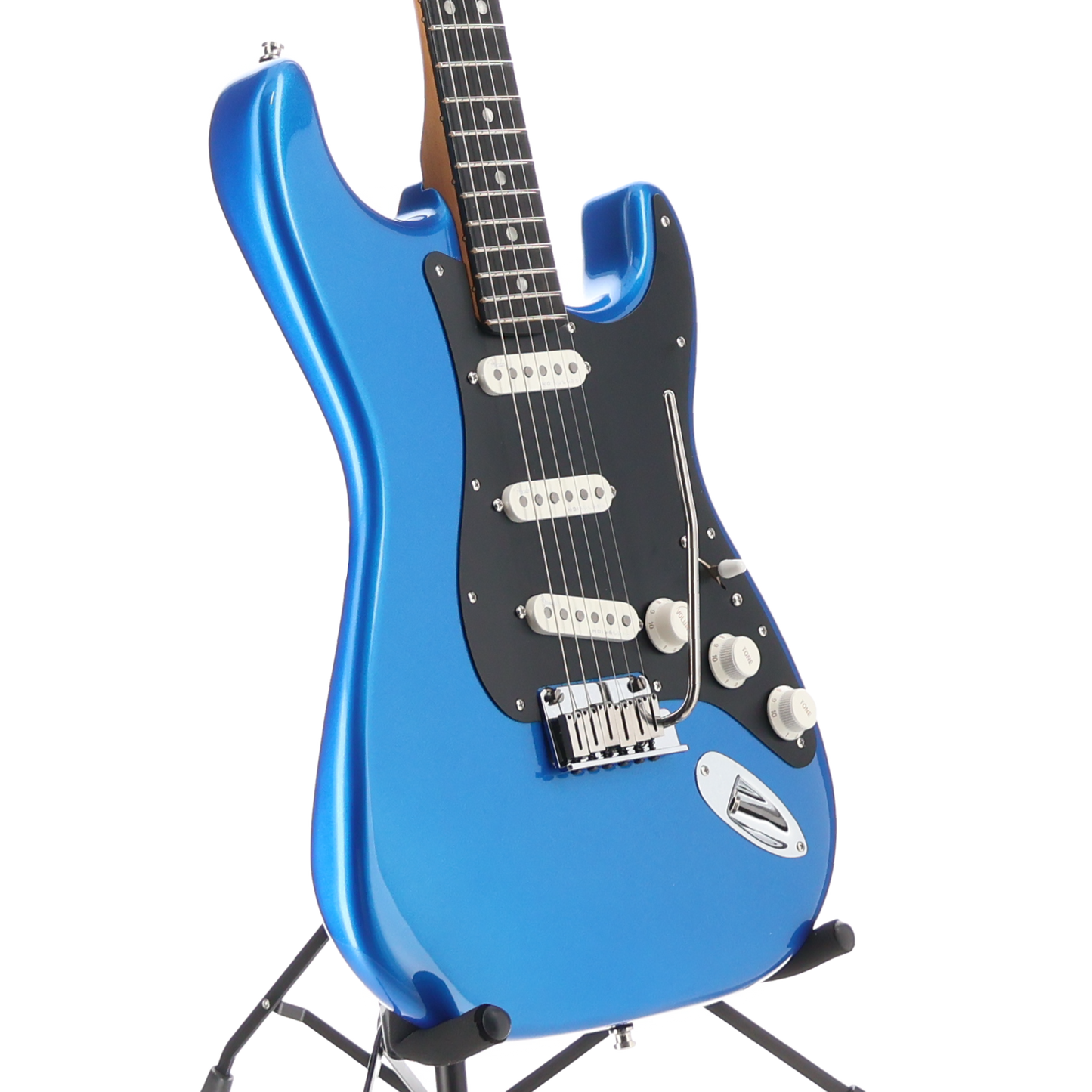 Fender American Ultra II Stratocaster Electric Guitar Ebony Fingerboard Noble Blue (F8) (24062)
