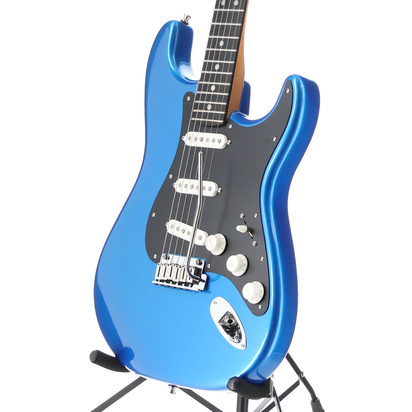 Fender American Ultra II Stratocaster Electric Guitar Ebony Fingerboard Noble Blue (F8) (24062)
