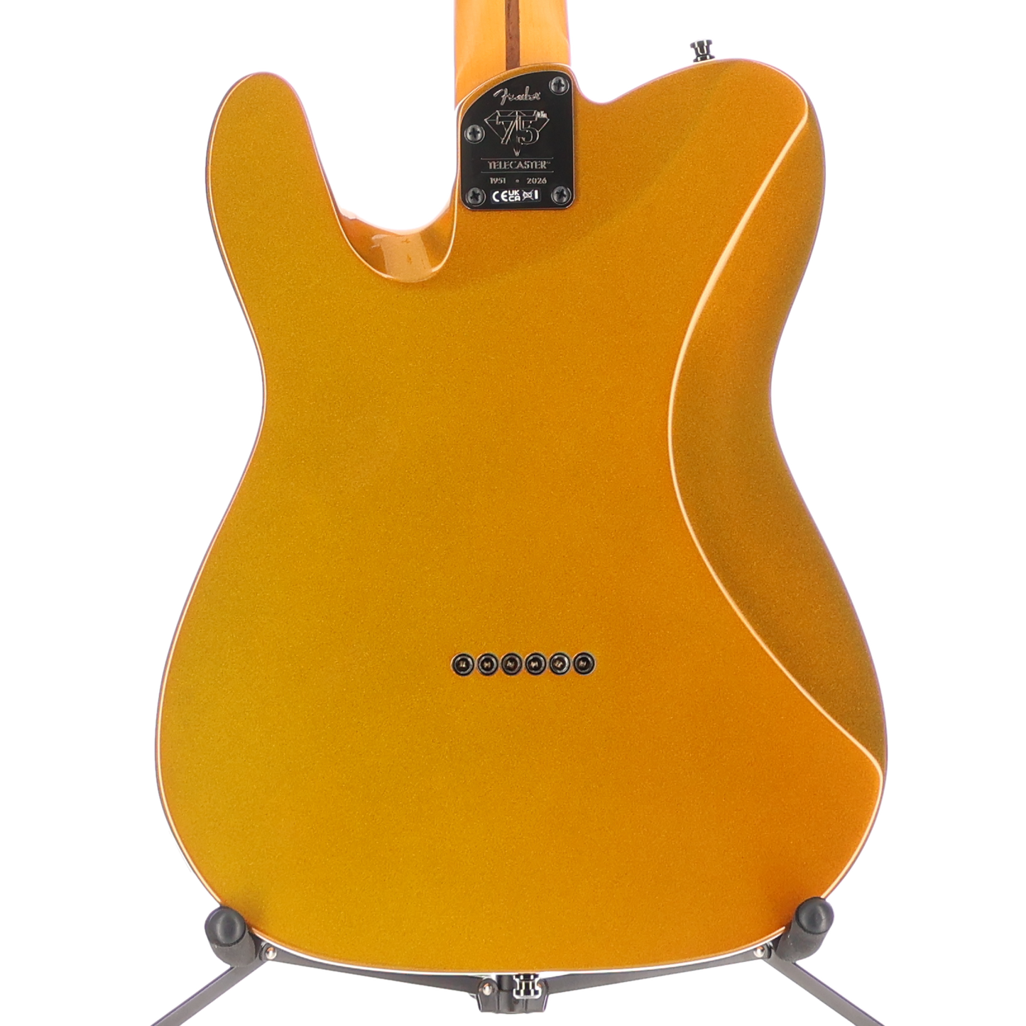 Fender 75th Anniversary American Ultra II Telecaster, Ebony Fingerboard, Liquid Gold (01971)