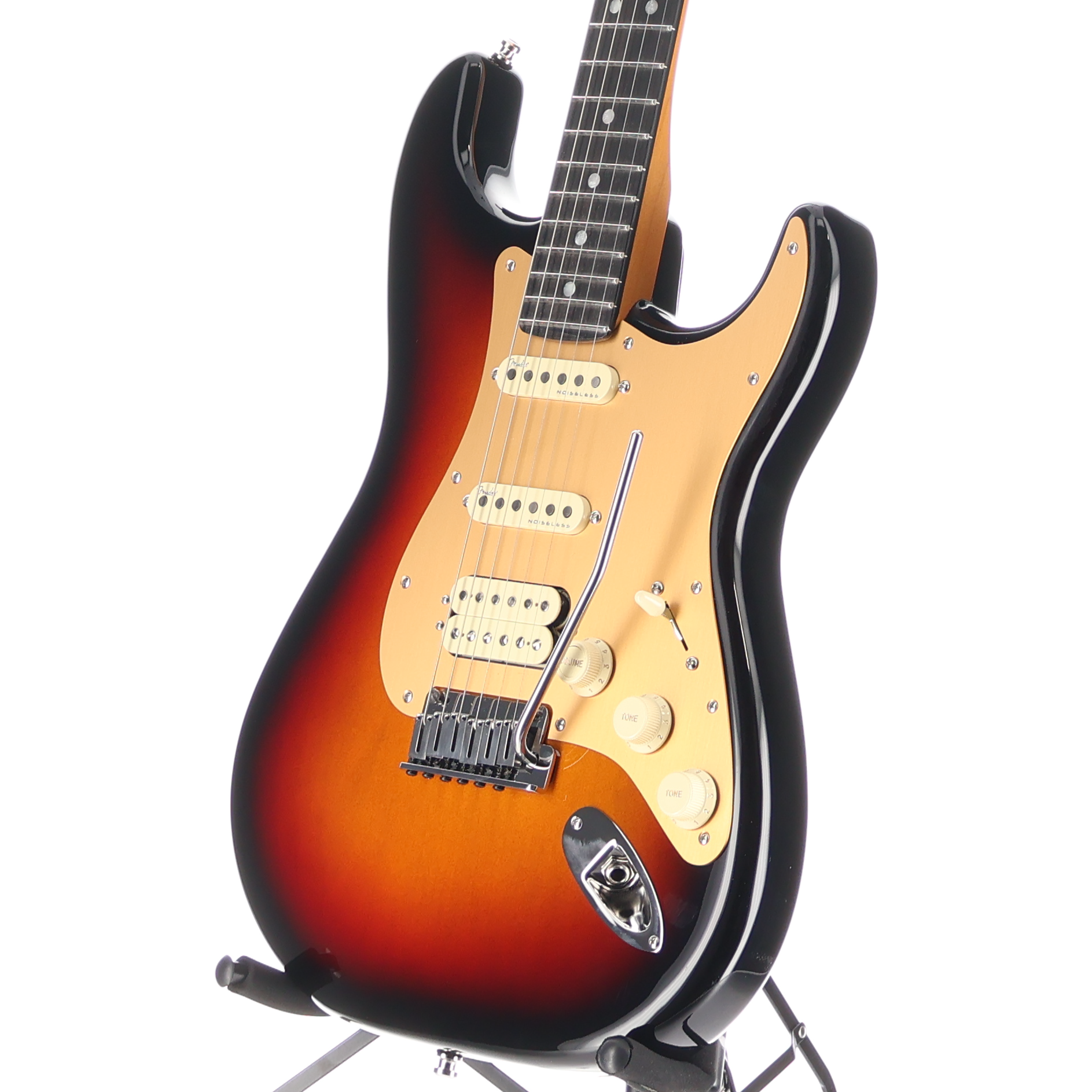 Fender American Ultra II Stratocaster HSS, Ebony Fingerboard, Ultraburst (RC2) (07663)