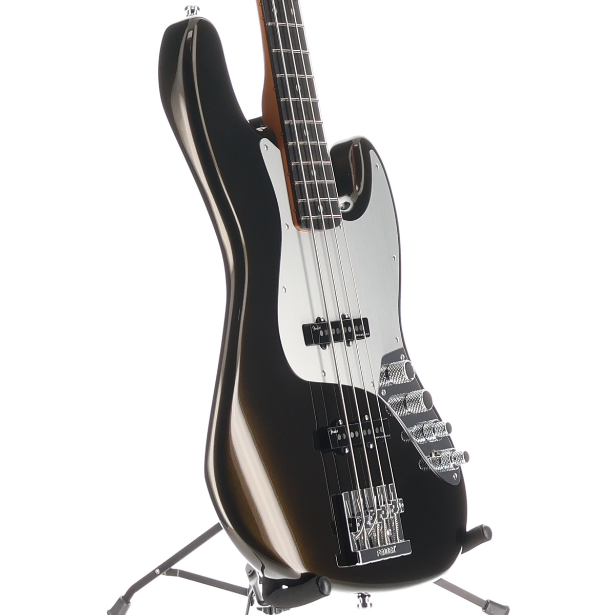 Fender American Ultra II Jazz Bass, Ebony Fingerboard, Texas Tea (X12) (08610)