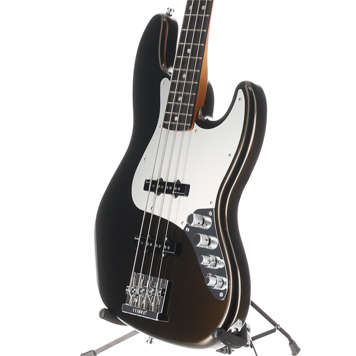 Fender American Ultra II Jazz Bass, Ebony Fingerboard, Texas Tea (X12) (08610)