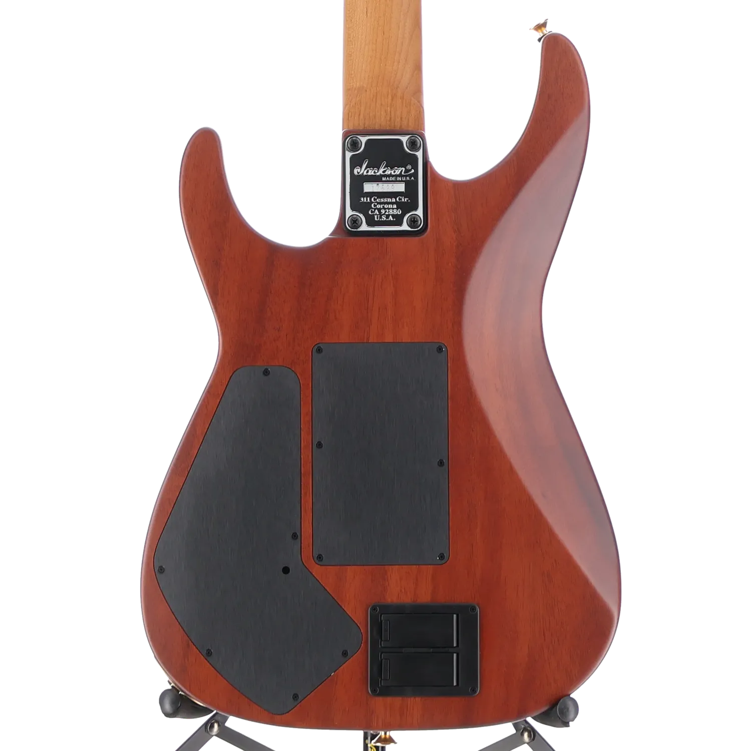 USA Signature Phil Collen PC1 Satin Stain, Caramelized Flame Maple Fingerboard, Satin Transparent Black (RC3) (17629)