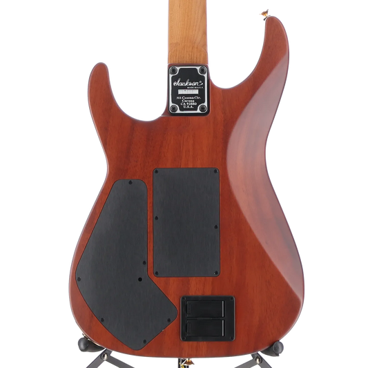 USA Signature Phil Collen PC1 Satin Stain, Caramelized Flame Maple Fingerboard, Satin Transparent Black (RC3) (17629)