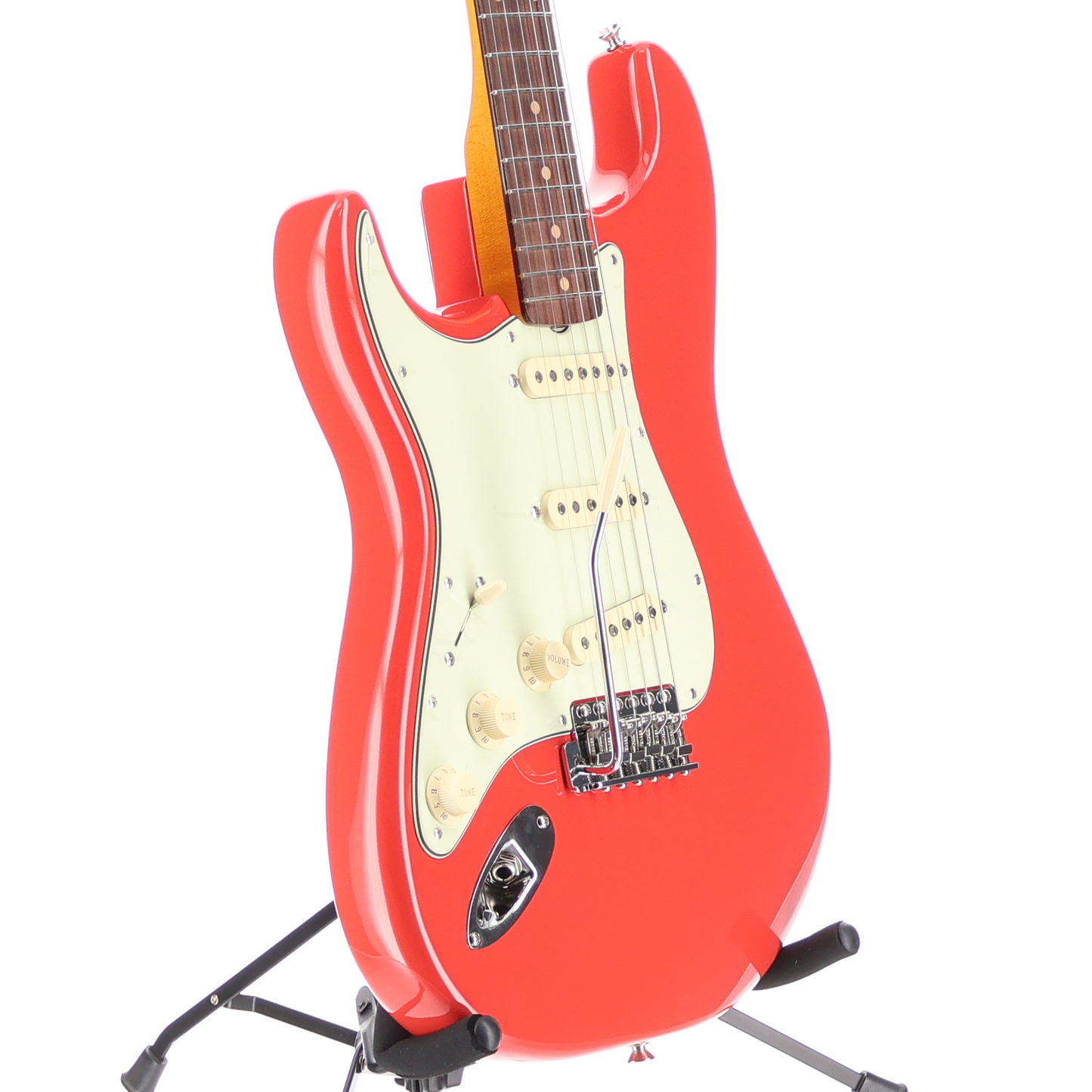 Fender American Vintage II 1961 Stratocaster Left-Hand, Rosewood Fingerboard, Fiesta Red (O2) (02368)