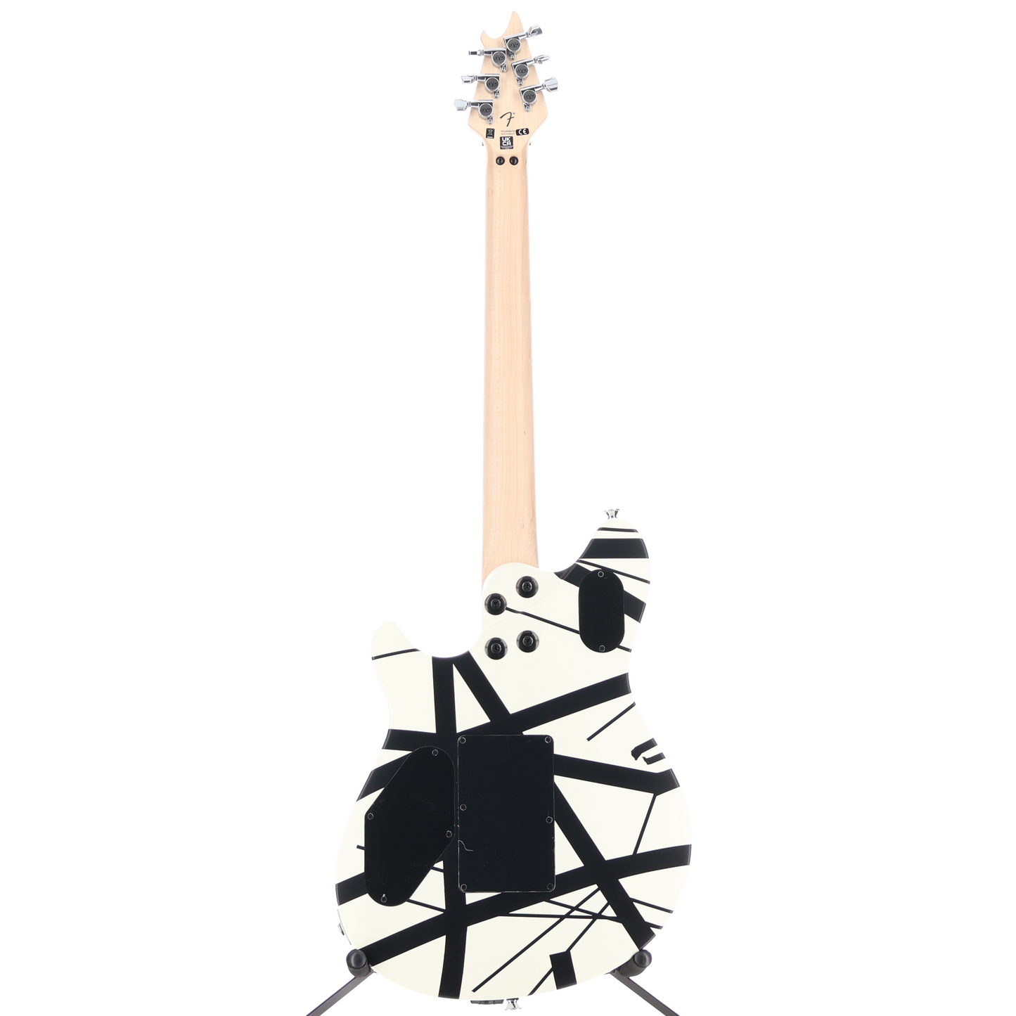 EVH Wolfgang Special Striped Series, Ebony Fingerboard, Black and White (S13) (0647M)