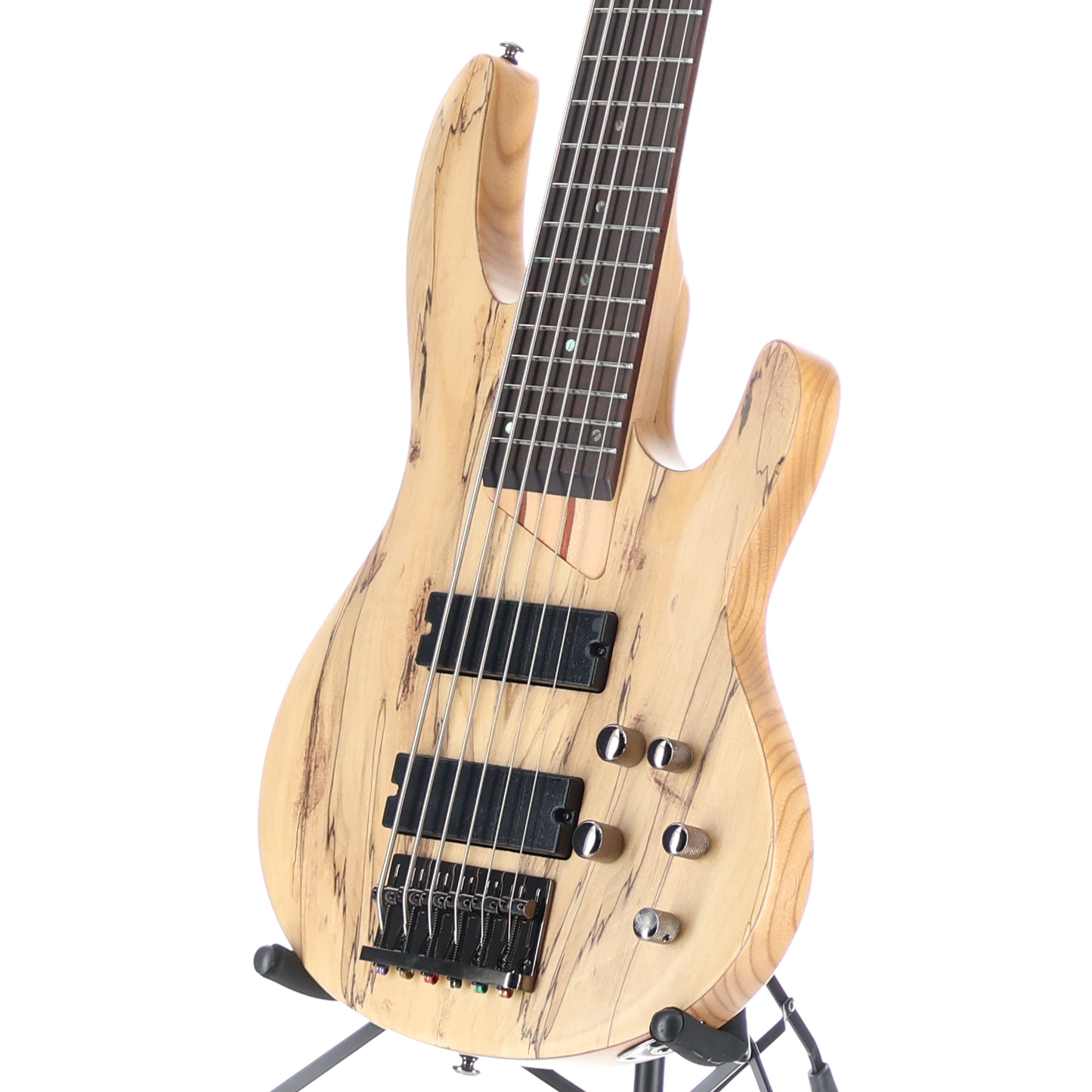 LTD B-206 SM 6 String Bass - Natural Spalted Maple Top Satin (Q12) (11909)
