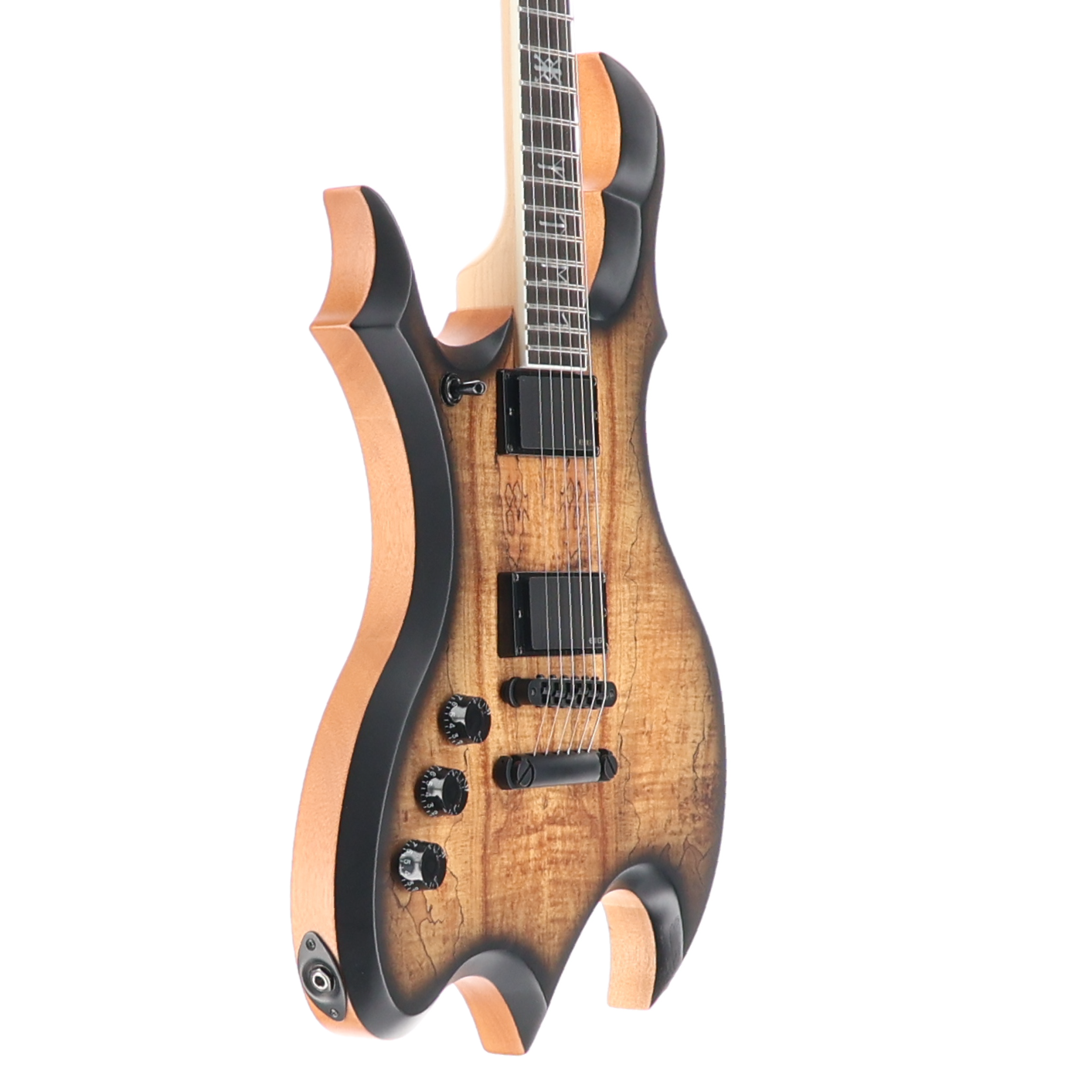 Wylde Audio Wrathmaker Left Handed Spalted Maple, Black Burst, Stage Ready (SR) (39019)