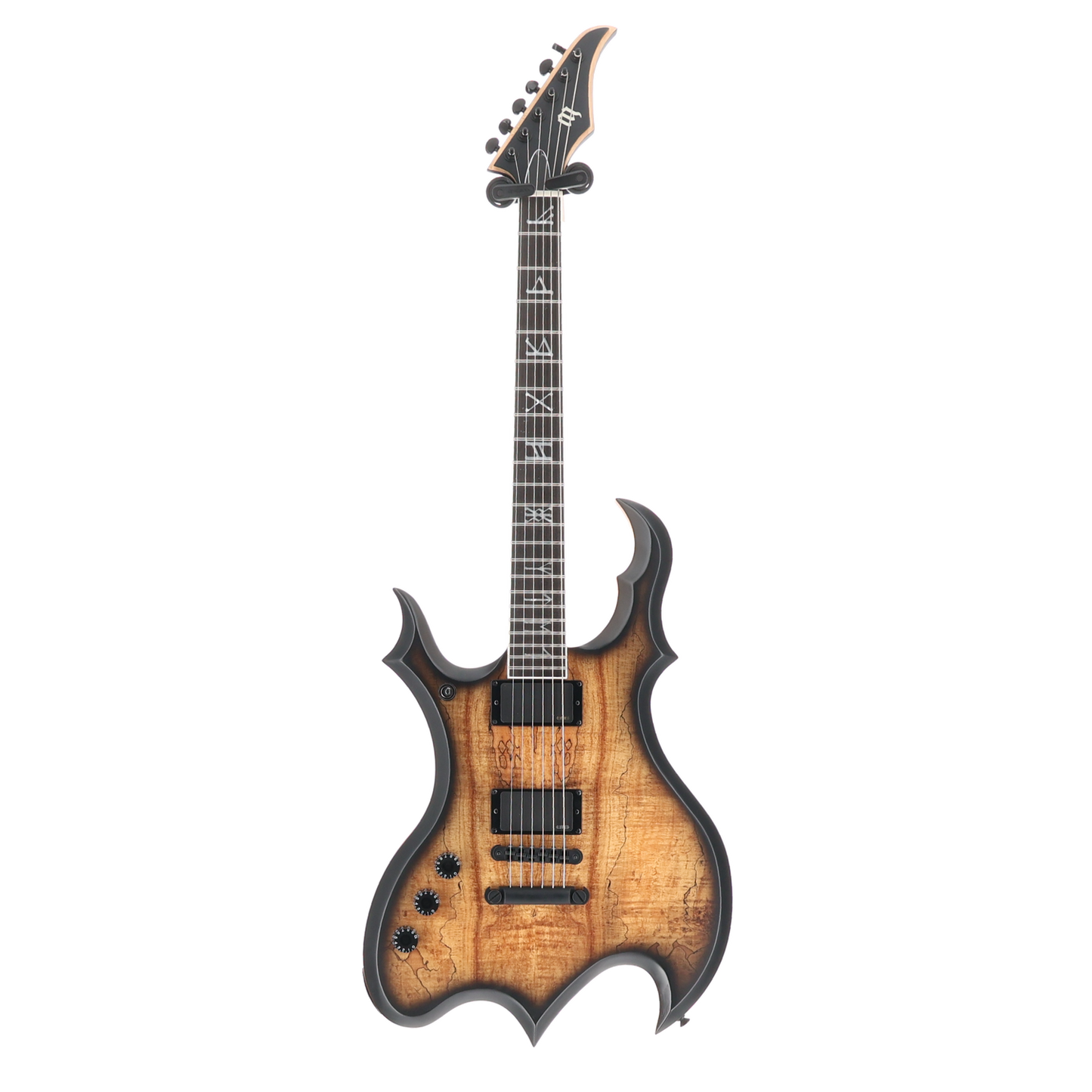 Wylde Audio Wrathmaker Left Handed Spalted Maple, Black Burst, Stage Ready (SR) (39019)
