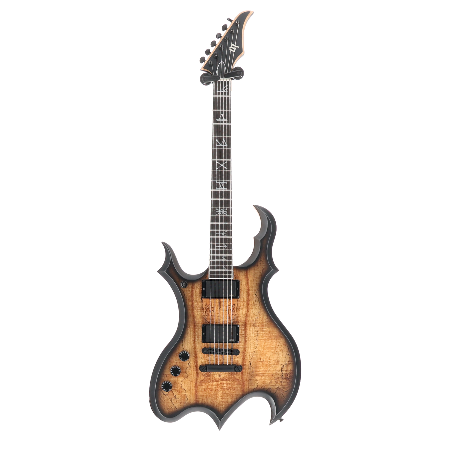 Wylde Audio Wrathmaker Left Handed Spalted Maple, Black Burst, Stage Ready (SR) (39019)