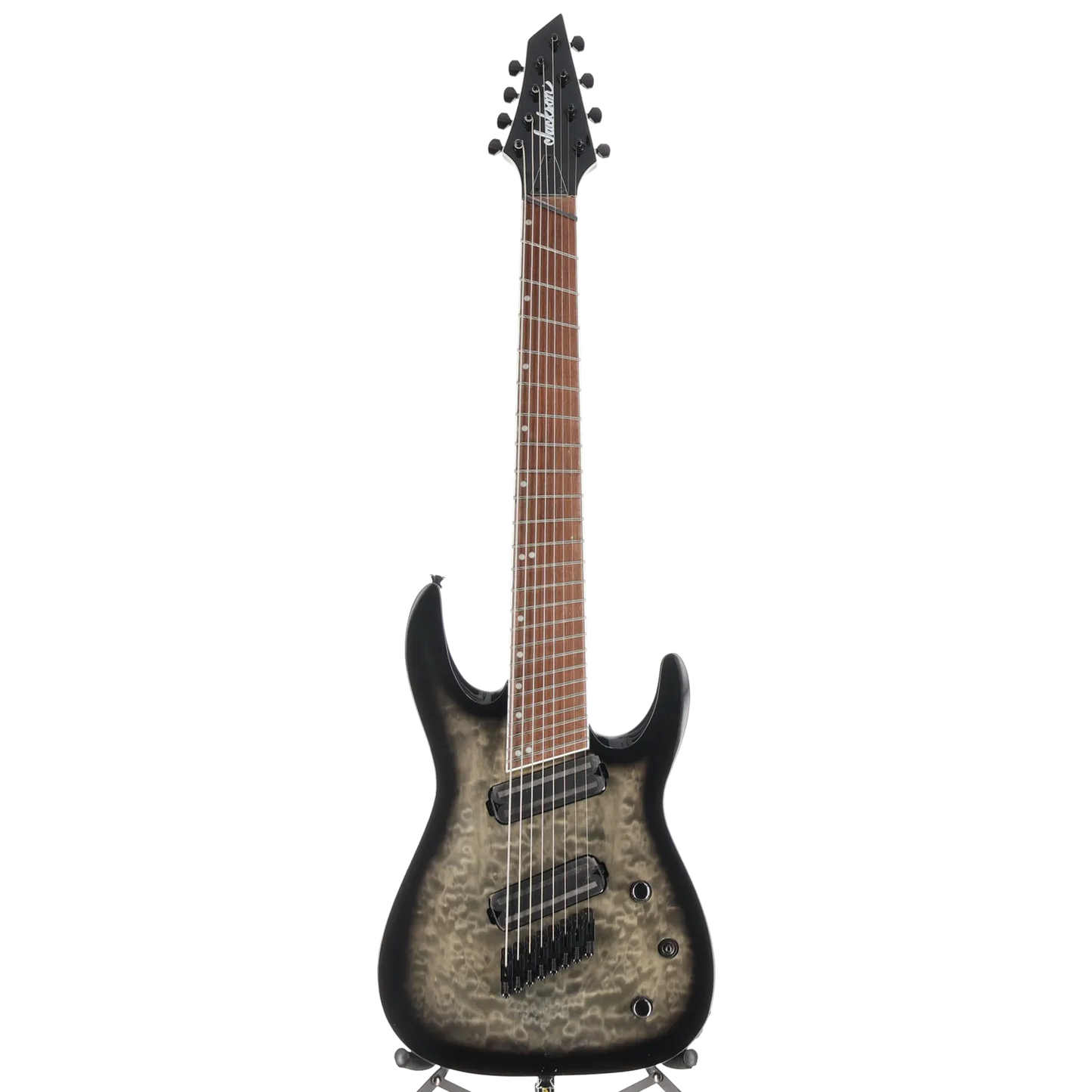 X Series Soloist Arch Top SLATX8Q MS, Laurel Fingerboard, Multi-Scale, Transparent Black Burst (RP) (04585)